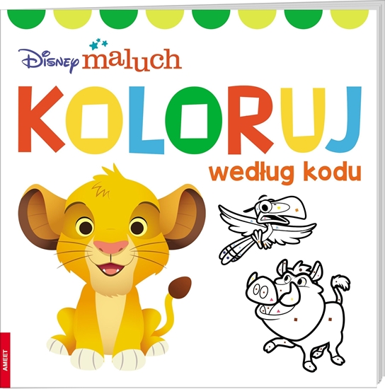 Picture of Ameet Ksieczka Disney maluch. Koloruj wedug kodu COLO-9202