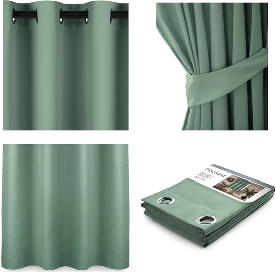 Picture of AmeliaHome AMELIAHOME ZASONA BLACKOUT EYELETS MINT 140X175 1PC