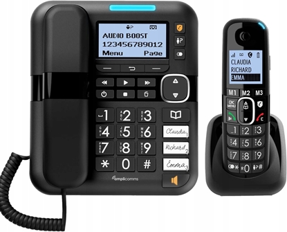 Picture of amplicomms BigTel 1580 Combo EU schwarz Grosstastentelefon
