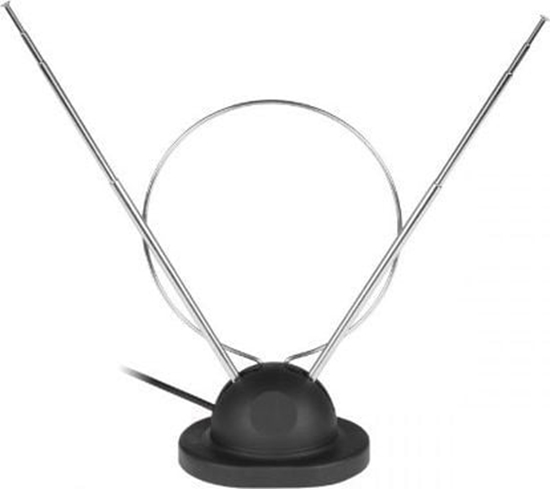 Picture of Antena RTV Antena pokojowa TV zkablem koncentrycznym z podstawk - ANT0016-3