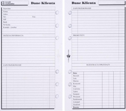 Picture of Antra Wkad do organizera ST dane klienta ANTRA