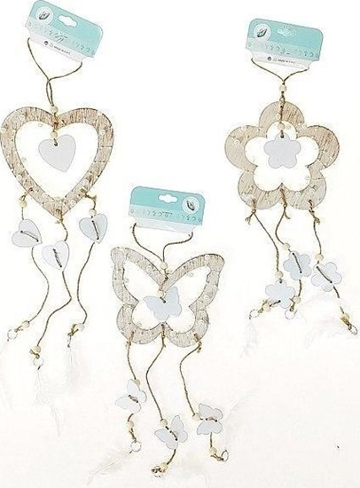 Picture of apacz snów drewniany z piórkami MIX