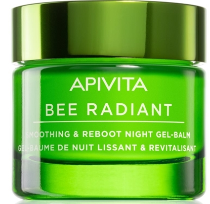 Attēls no APIVITA_Bee Radiant Smoothing & Reboot Night Gel?Balm lekki el?balsam na noc o waciwociach wygadzajcych i rewitalizujcych skór 50ml