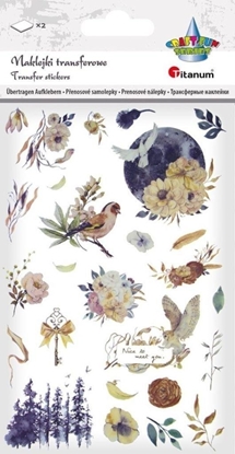 Picture of Apli Kids Naklejki transferowe Ksiyc, kwiaty 2 plansze