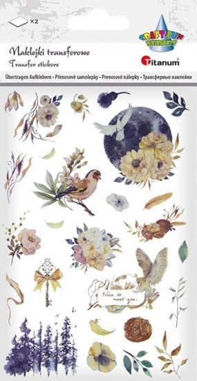 Picture of Apli Kids Naklejki transferowe Ksiyc, kwiaty 2 plansze