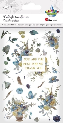 Picture of Apli Kids Naklejki transferowe Kwiaty niebieskie 2 plansze