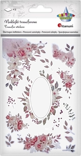 Picture of Apli Kids Naklejki transferowe Kwiaty róowe 2 plansze