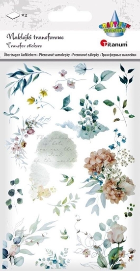 Picture of Apli Kids Naklejki transferowe Kwiaty zielone 2 plansze