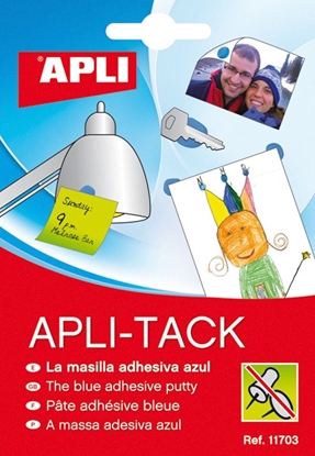 Picture of Apli Masa mocujca APLI Apli-Tack, w bloku, 57g, niebieska