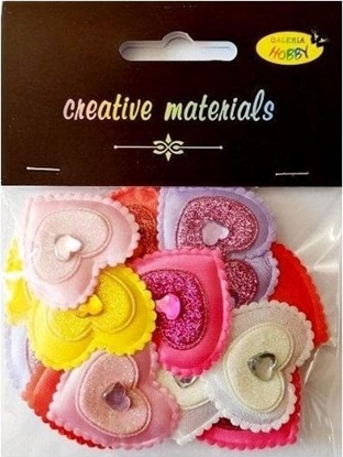 Picture of Aplikacje materiaowe serca z kryszta 3,5cm 18szt