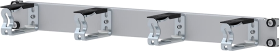 Изображение Apranet 19"-Kabelführung 1 HE mit 4 Kabelösen Metall, grau