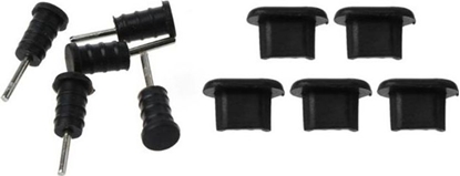 Picture of Aptel AK327 ZATYCZKI DO PORTÓW CHRONICE PRZEZ KURZEM ZALEPKI zest. 10szt czarne