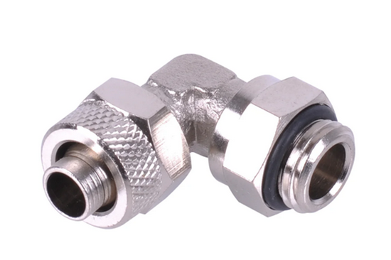 Picture of Aquatuning 10/8mm (8x1mm) screw-on nozzle G1/4 90° rotatable