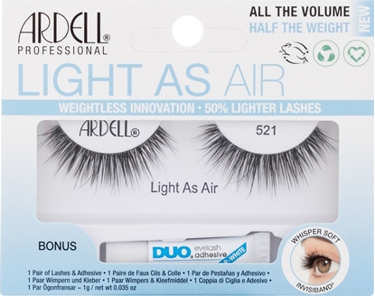 Attēls no Ardell Ardell Light As Air 521 Sztuczne rzsy 1szt Black zestaw upominkowy