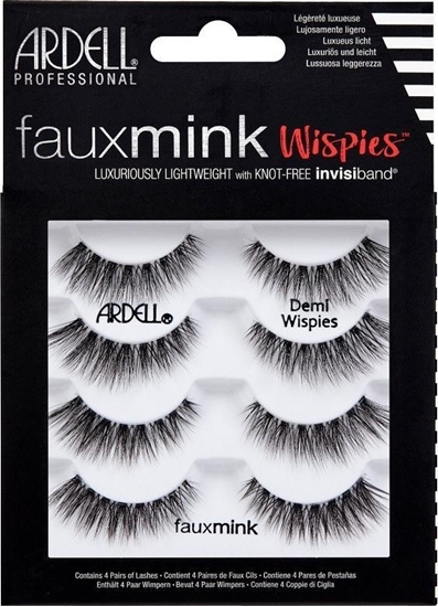Изображение Ardell ARDELL_Faux Mink Wispies 4 pary sztucznych rzs na pasku Black