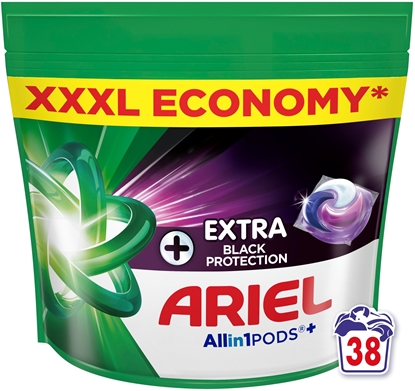 Изображение Ariel Allin1 PODS juodos apsaugins skalbimo kapsuls, 38 vnt.