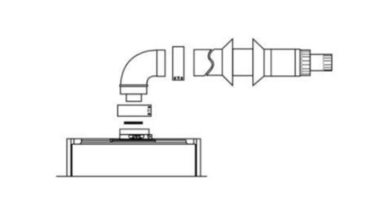 Picture of Ariston Zestaw odprowadzania spalin do ogrzewaczy 60/100mm - 704760