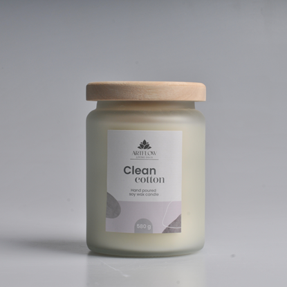 Изображение Aromātiskā svece CLEAN COTTON 580gr, +|- 60h