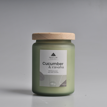 Изображение Aromātiskā svece CUCUMBER & CASABA 580gr, +|- 60h