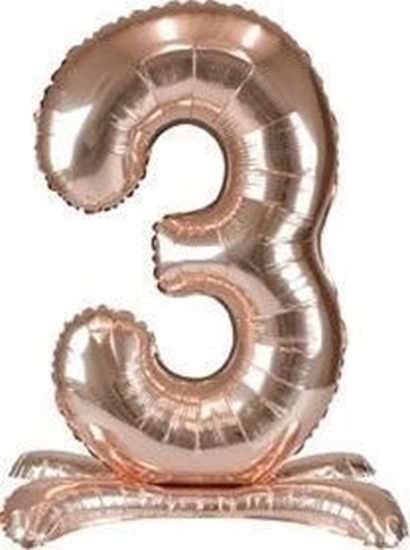 Picture of Arpex Balon foliowy stojcy róowe zoto 3 90cm