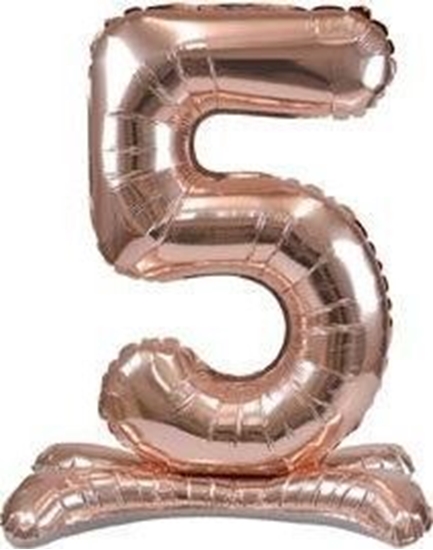 Изображение Arpex Balon foliowy stojcy róowe zoto 5 90cm