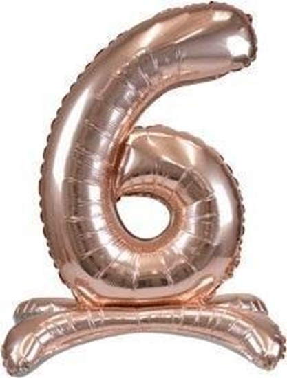 Изображение Arpex Balon foliowy stojcy róowe zoto 6 90cm