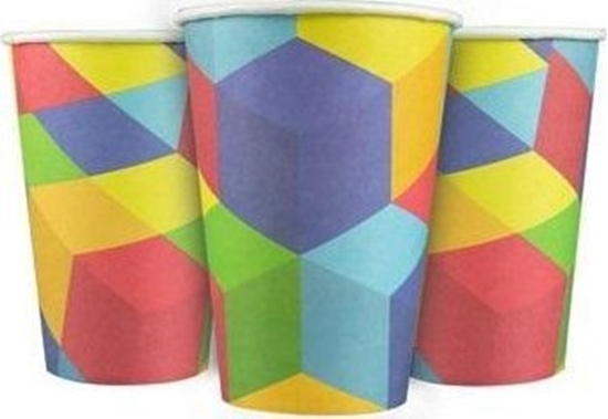 Изображение Arpex Kubki papierowe Klocki 8szt