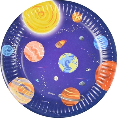 Изображение Arpex Talerze papierowe Galaxy 18cm 8szt
