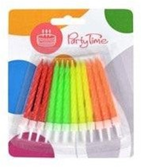 Изображение Arpex wieczki urodzinowe premium - neon 12szt