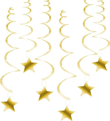 Изображение Arpex Wirujce serpentyny - gwiazdy zote 6szt