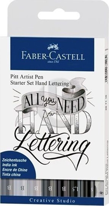 Picture of Artequipment FABER-CASTELL Pitt Hand Lettering z akcesoriami uniwersalnymi