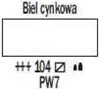 Attēls no Artequipment Farba akrylowa TALENS AMSTERDAM 120ml 104 - ZINC WHITE uniw