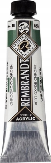 Picture of Artequipment Rembrandt Acrylic Colour Tube Chromium Oxide Green 668
