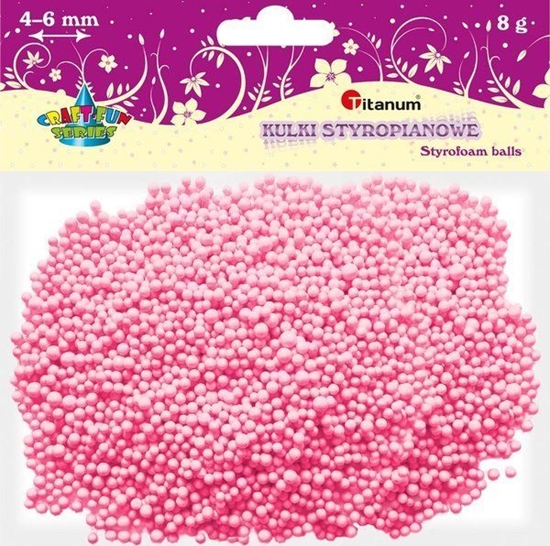 Picture of Artequipment TITANIUM KULKI STYROPIANOWE 5MM 8 G RÓ uniw