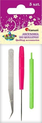 Attēls no Artequipment TITANUM NARZDZIA DO QUILLINGU KOMPLET 3 SZTUKI uniw
