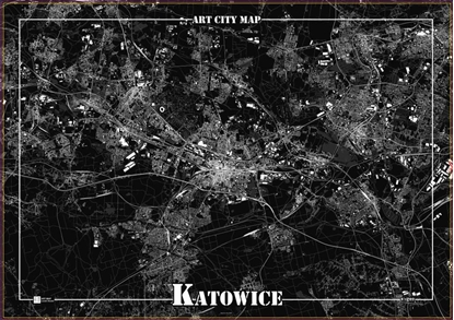 Attēls no Art-Map Plakat dekoracyjny - Katowice