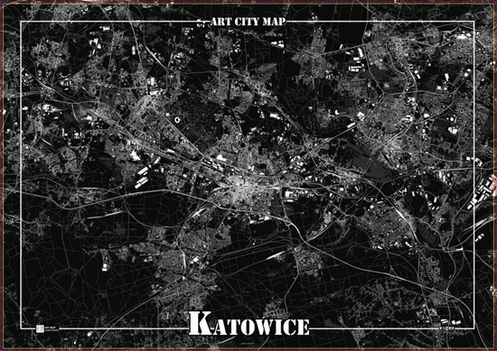 Picture of Art-Map Plakat dekoracyjny - Katowice