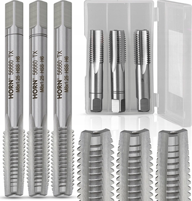 Изображение ARTPOL ARTPOL KOMPLET GWINTOWNIKÓW RCZNYCH M 8x1,25mm  3szt.