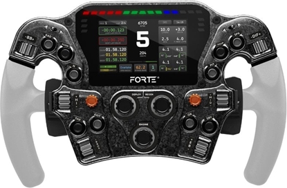 Attēls no Asetek SimSports Forte Formula Pro Button Box, 4,3 Zoll LCD, aRGB - schwarz