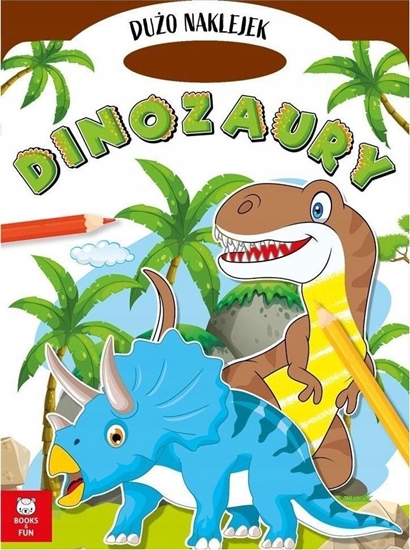 Изображение Askato Teczka dinozaury z podwójnymi naklejkami