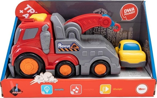 Изображение Askato Zestaw autek 2w1 - Dwig i mini autko