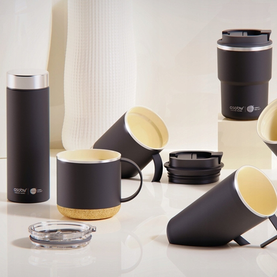 Picture of Asobu - Le Baton Czarny / Srebrny - Butelka termiczna 500 ml