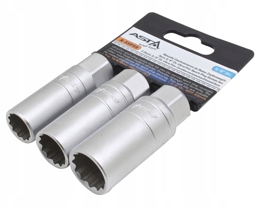 Изображение ASTA NASADKI 3/8" CIENKOCIENNE DO WIEC ZAPONOWYCH 3szt.