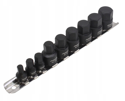 Picture of ASTA ZESTAW UDAROWYCH KLUCZY NASADOWYCH HEX CALOWE 1/4" - 3/8"