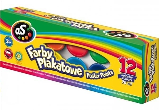Изображение Astra Farby Plakatowe 12 kolorów 20 ml ASTRA