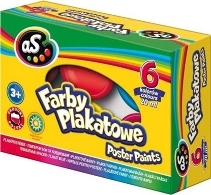 Изображение Astra Farby plakatowe 6 kolorów 20ml AS