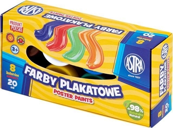 Picture of Astra Farby plakatowe Astra 8 kol x 20 ml STANDARD BOX