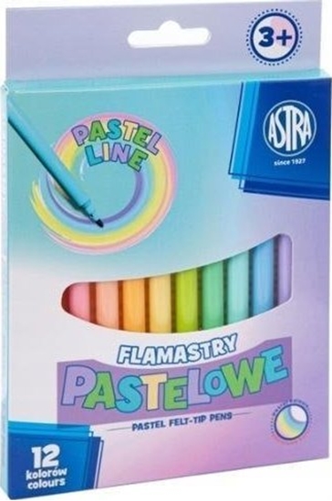 Picture of Astra Flamastry pastelowe CX 12 kolorów