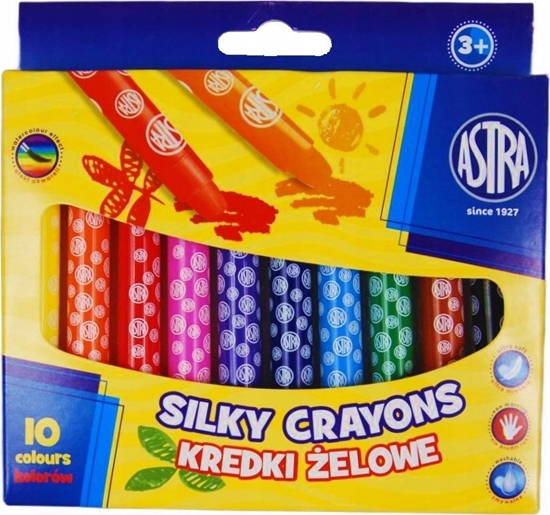 Изображение Astra Kredki elowe wykrcane 10 kolorów SILKY ASTRA 316024001