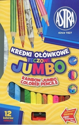 Attēls no Astra Kredki oówkowe tczowe Jumbo 12 kolorów (312118002)